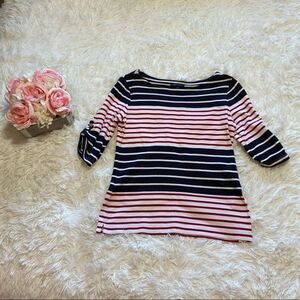 Tommy Hilfiger women’s red white blue Stripe Shirt, size SP